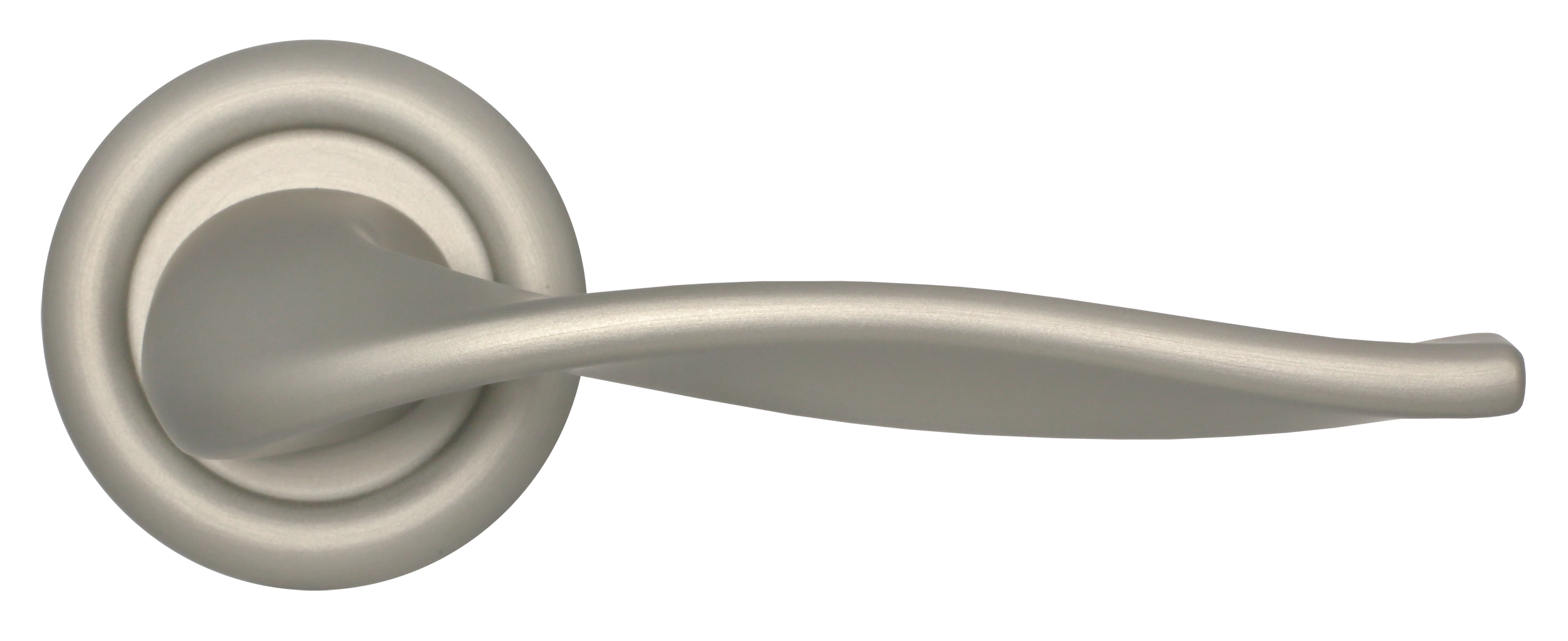 Ручка дверная SKYSCRAPER R7 SMI на круглой розетке, цвет Весенняя дымка/Spring Mist фото купить в Ставрополе