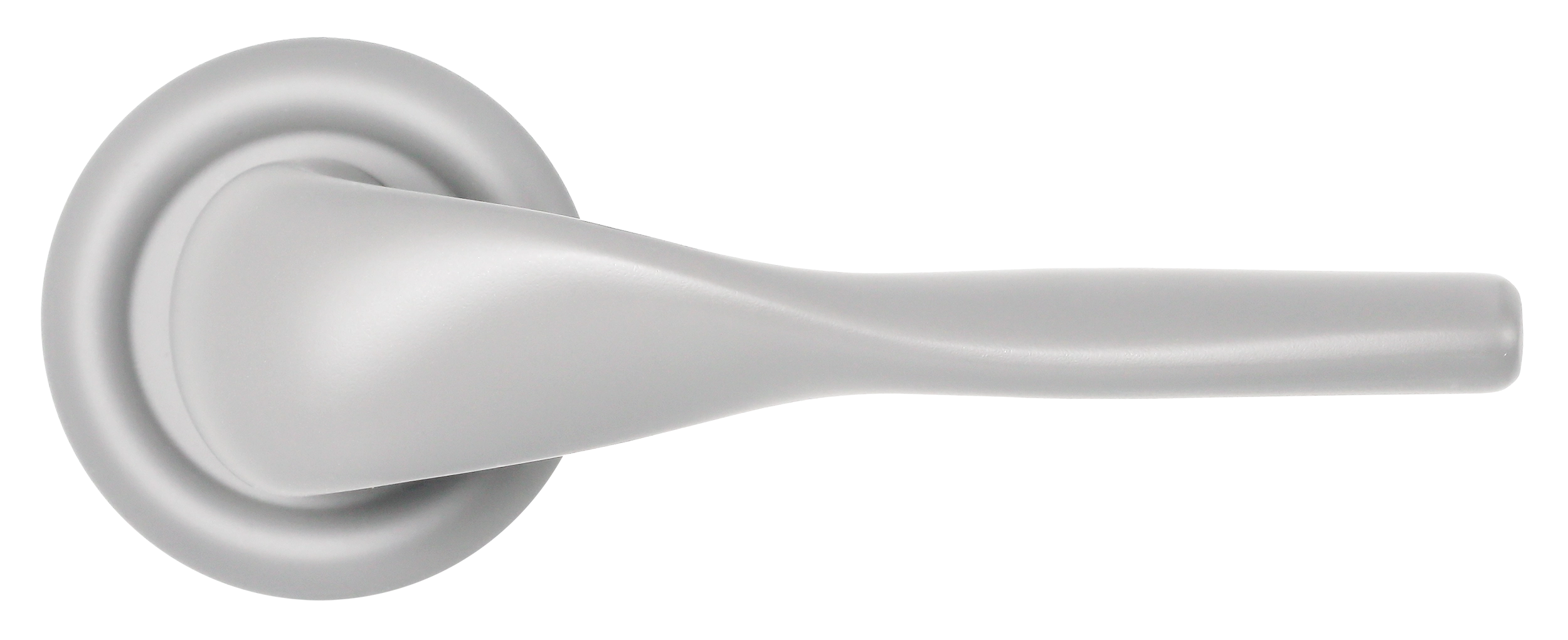 Ручка дверная LVB R7 SSW на круглой розетке, цвет Стокгольмский снегопад/Stockholm Snowfall фото купить в Ставрополе