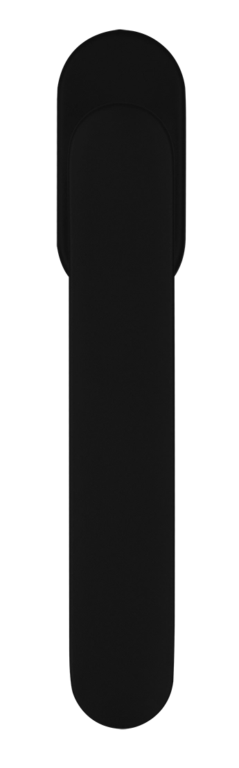 Ручка оконная LE BOAT W1 NERO-ST на прямоугольной розетке, цвет черный soft-touch, латунь фото купить в Ставрополе