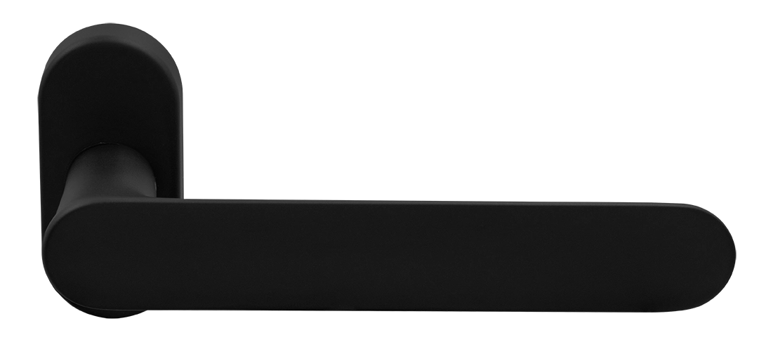 Ручка оконная LE BOAT W1 NERO-ST на прямоугольной розетке, цвет черный soft-touch, латунь фото morelli Ставрополь