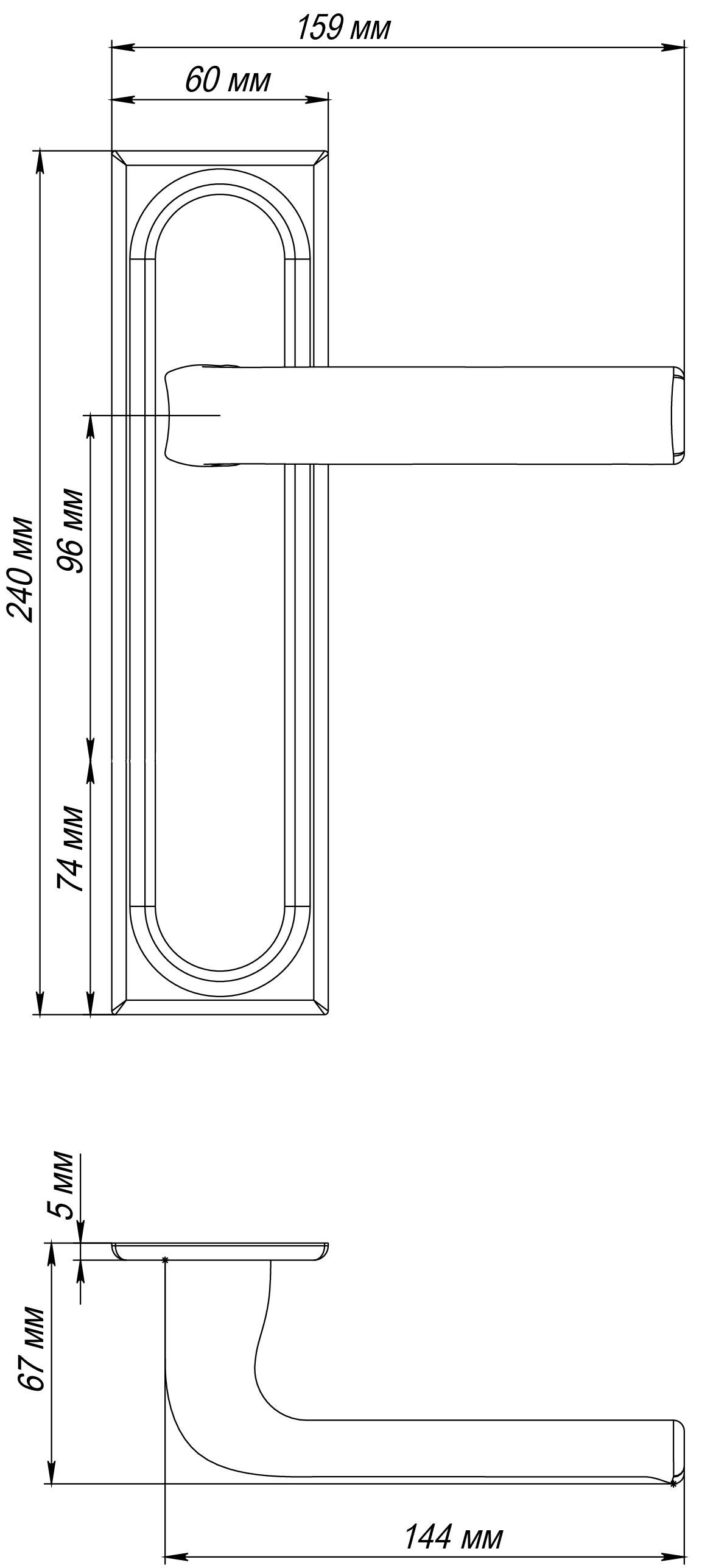 Ручка дверная THE BUS STATION PLS SMI на планке, цвет Весенняя дымка/Spring Mist фото фурнитура Ставрополь