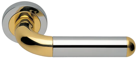 GAVANA R2 COT, ручка дверная, цвет - глянцевый хром/золото фото купить Ставрополь