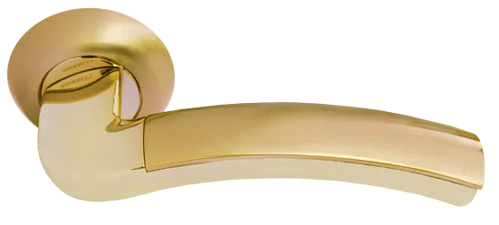 ПАЛАЦЦО, ручка дверная MH-02 SG/GP, цвет - мат.золото/золото фото купить Ставрополь