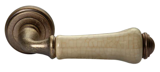 UMBERTO, ручка дверная MH-41-CLASSIC OMB/CH, цвет-старая мат.бронза/шампань фото купить Ставрополь