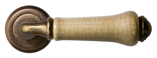 UMBERTO, ручка дверная MH-41-CLASSIC OMB/CH, цвет-старая мат.бронза/шампань фото купить в Ставрополе