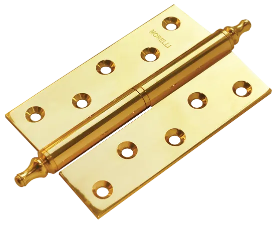 MB 120X80X3.5 PG R C, петля латунная с коронкой правая, цвет - золото фото купить Ставрополь