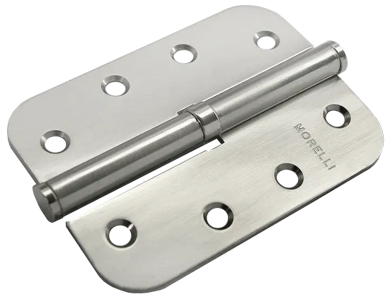 Петля разъемная карточная стальная MSD-C 100X70X2.5 SN L левая без коронки скругленная, врезная, цвет бел.никель, сталь фото купить Ставрополь