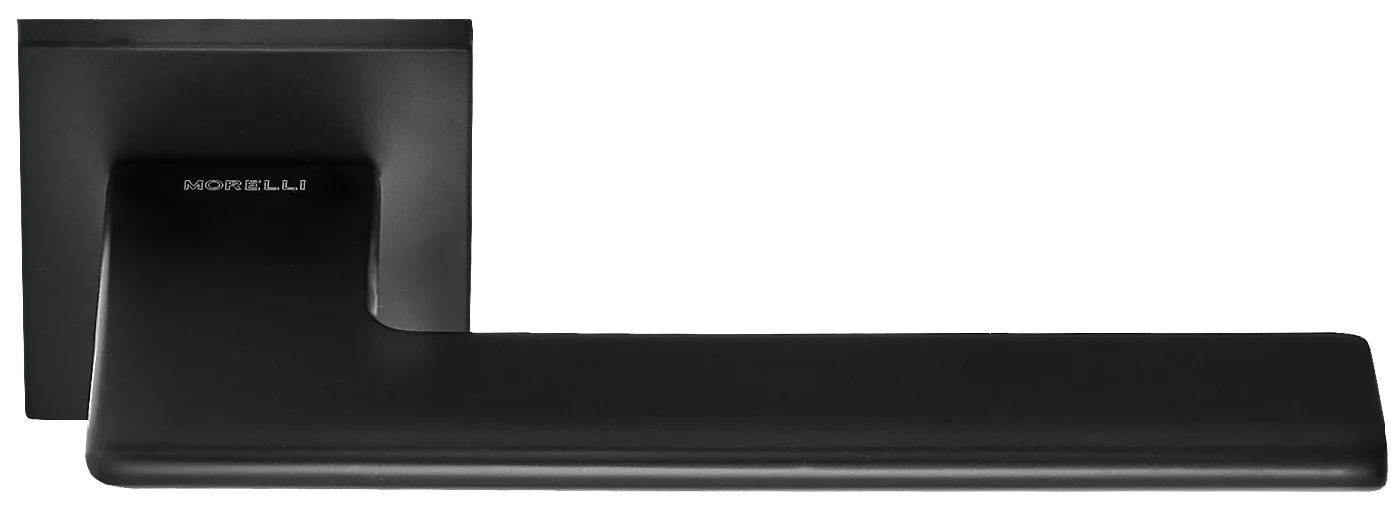 PLATEAU, ручка дверная на квадратной накладке MH-51-S6 BL, цвет - черный фото купить Ставрополь