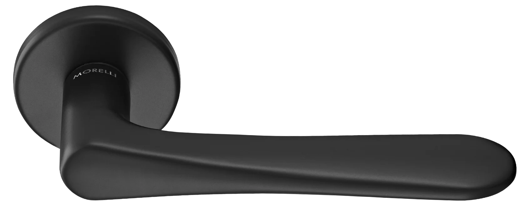 AULA R5 NERO, ручка дверная на розетке 7мм, цвет -  черный фото купить Ставрополь