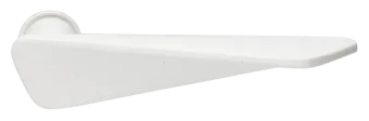 Ручка дверная ZENIT-RM BIA раздельная без розетки, цвет белый, ЦАМ
