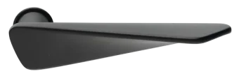 Ручка дверная ZENIT-RM NERO раздельная без розетки, цвет черный, ЦАМ