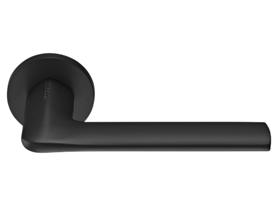 Ручка дверная "OAKA" на круглой розетке 6 мм, MH-61-R6 BL, цвет - чёрный фото купить Ставрополь