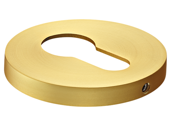 Накладка на ключевой цилиндр, на круглой розетке 6 мм, MH-KH-R6 MSG,  цвет - мат. сатинированное золото фото купить Ставрополь